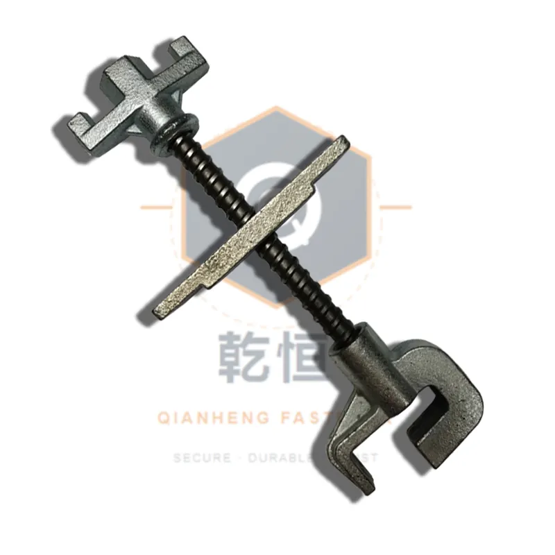 背楞卡头 背楞组件 方通槽钢背楞加固卡具 乾恒紧固件实拍